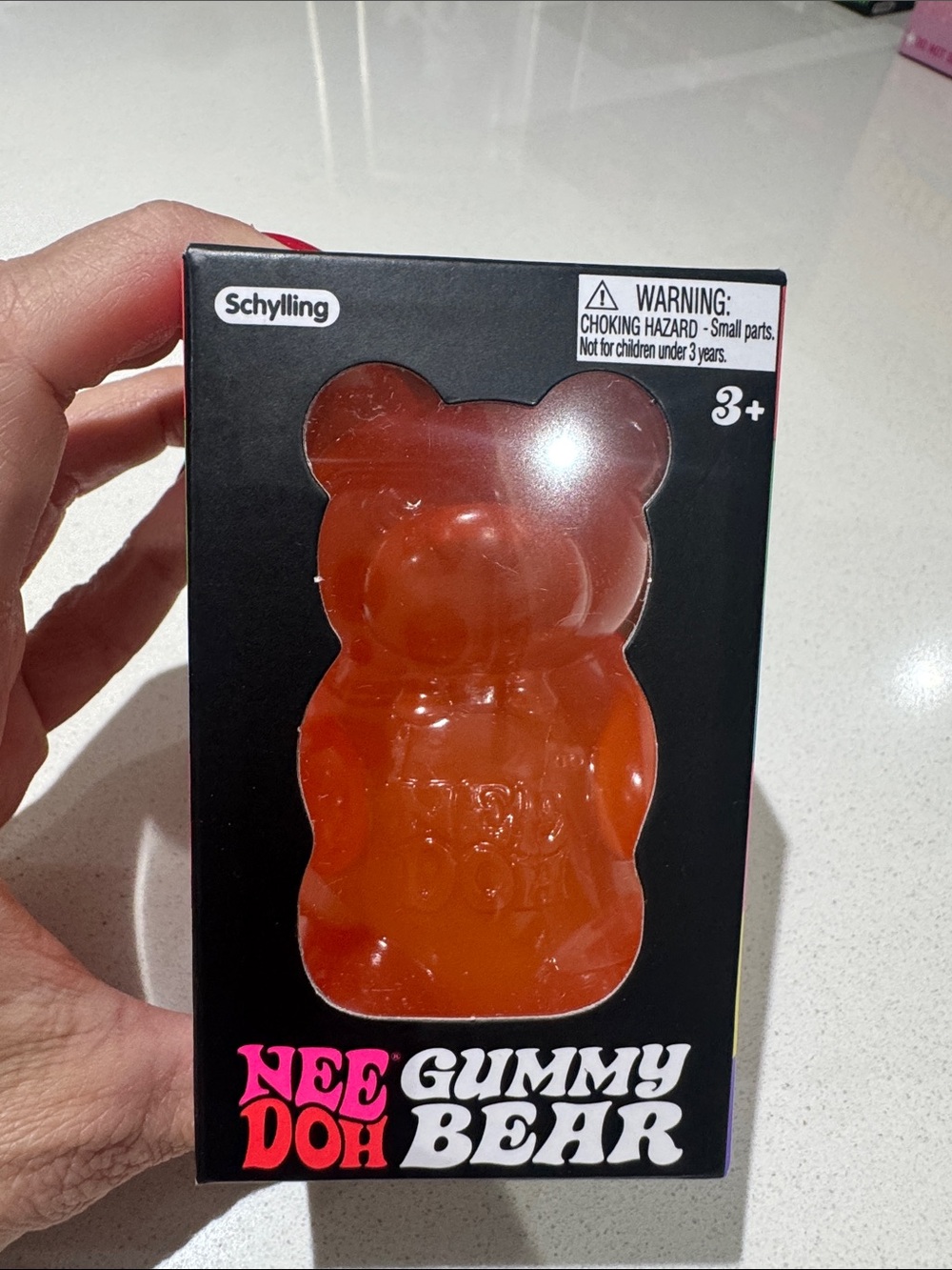 Schylling Nee Doh Orange Gummy Bear Sensory Toy